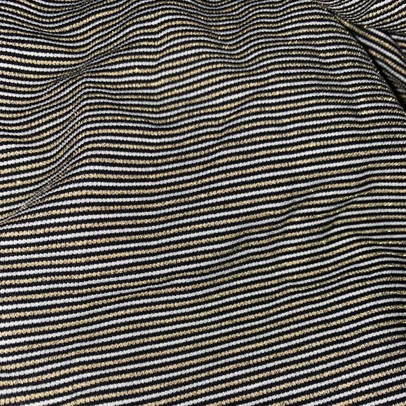 Open-Side Metallic Gold Stripe 1-Pc Swimsuit L, XL - Picture 3 of 4